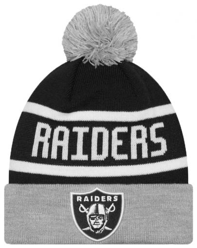 Beanie NFL Las Vegas Raiders Jake Cuff Bobble Bommelmütze NEW ERA